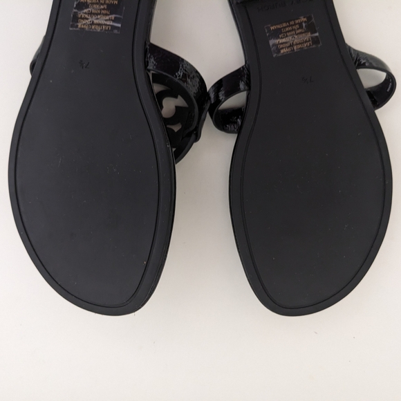 EUC! Tory Burch Miller Sandal In Black Patent Leather Size 7.5 - Picture 16 of 16